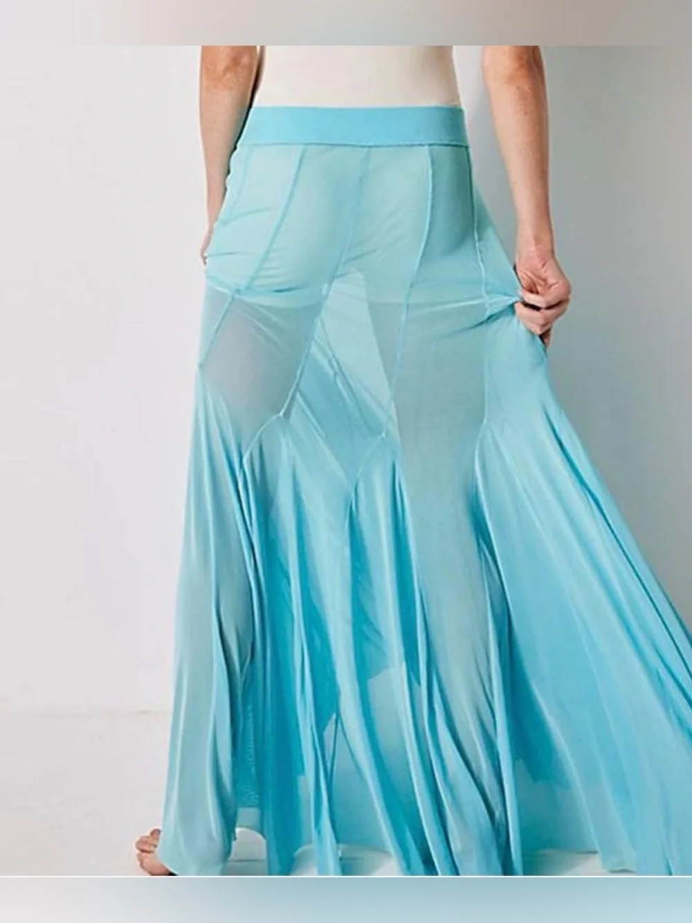 Free people golden girl mesh Maxi Skirt
